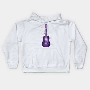 Classical Guitar Universe Texture Kids Hoodie